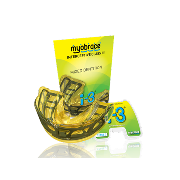 i-3My (i-3) Myobrace с каркасом Этап 2 при аномалиях III класса. MEDIUM / Желтый (MRC)